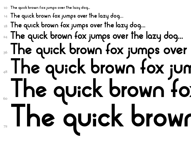 Alpaca font waterfall